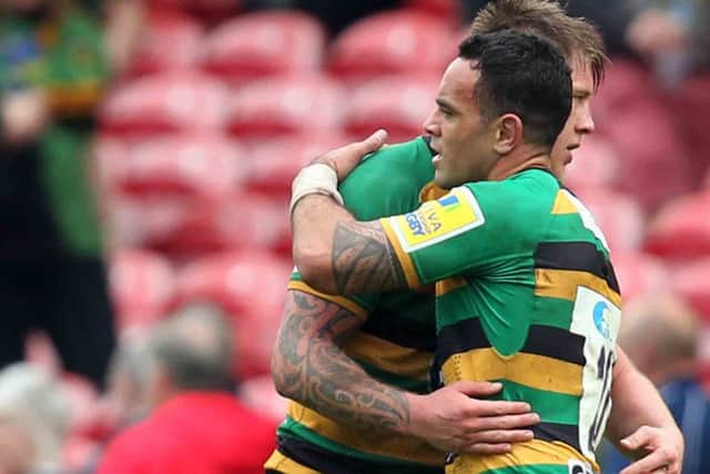Kahn Fotuali'i will be leaving Saints for Bath this summer (picture: Sharon Lucey)