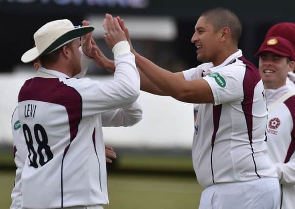 Rory Kleinveldt was in the wickets for Northants (picture: Dave Ikin)