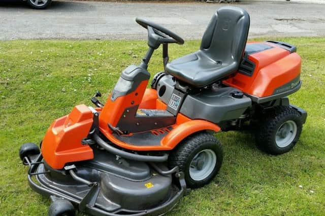 The stolen mower