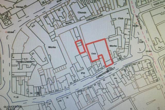 The site in Cambridge Street, Wellingborough