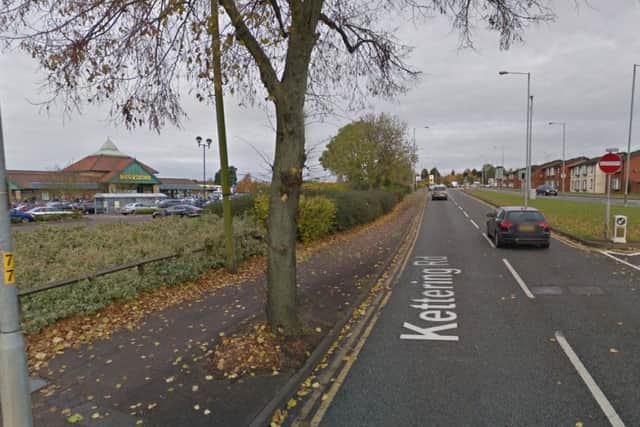 Kettering Road, near Morrisons, where the assault happened