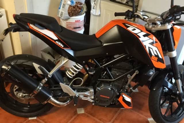 The motorbike was stolen from Shelley Road, Wellingborough
