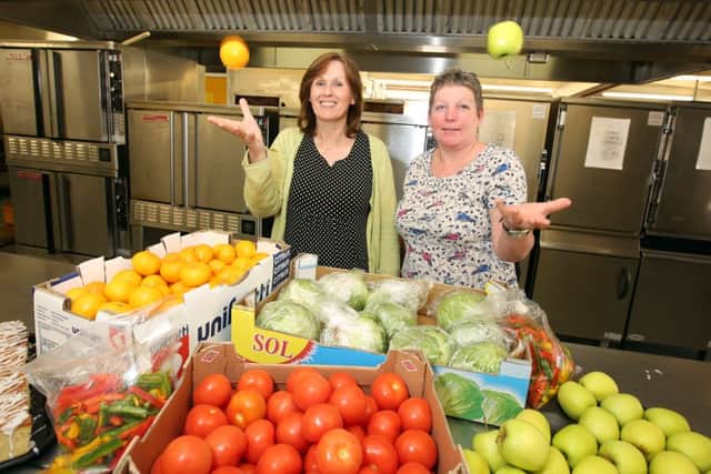 School Dinners: Kingswood Catering produce up to 8,000 school dinners a week to primary schools across the county. l-r Julie Belford (MD) and Lesley Willoughby (operations manager) started the service. Thursday May 12 2016 NNL-161205-184734009