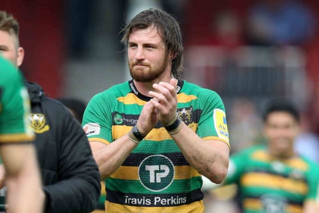 Gloucester V Saints.
Tom Wood.
