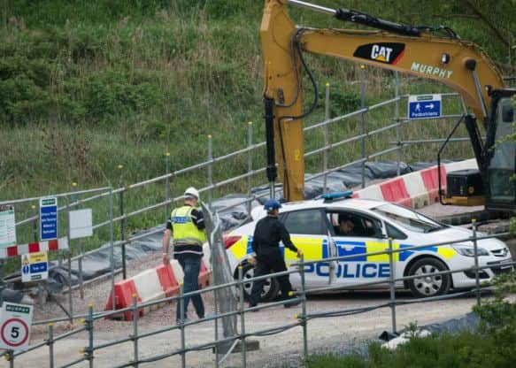 Police in Sharnbrook yesterday