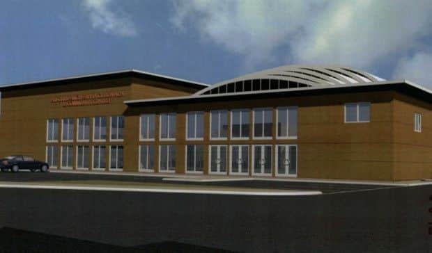 Artist's impression of the Gurdwara that accompanies the plans.
Read more: http://www.northamptonchron.co.uk/news/sikh-temple-set-to-be-approved-in-northampton-despite-potential-danger-from-fuel-depot-1-7375563#ixzz491gVvLDX
