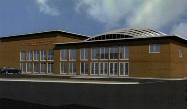 Artist's impression of the Gurdwara that accompanies the plans.

Read more: http://www.northamptonchron.co.uk/news/sikh-temple-set-to-be-approved-in-northampton-despite-potential-danger-from-fuel-depot-1-7375563#ixzz491gVvLDX