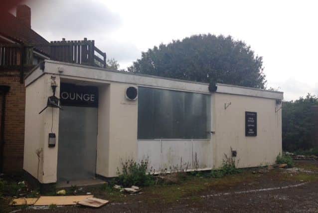 The rear of the pub, which is the subject of a planning application to convert it to housing