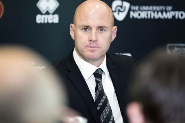 STRAIGHT TO WORK - new Cobblers boss Rob Page (Picture: Kirsty Edmonds)