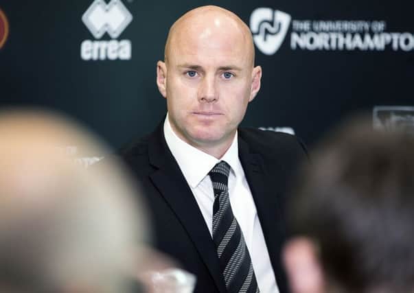 STRAIGHT TO WORK - new Cobblers boss Rob Page (Picture: Kirsty Edmonds)