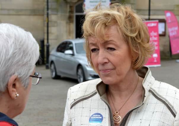 Andrea Leadsom MP campaigning in Brackley. NNL-150425-184538009