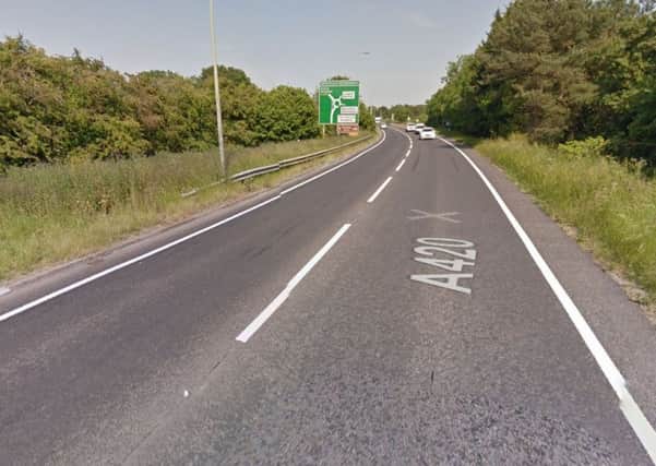 Thames Valley Police said the accidents happened between the Watchfield roundabout and the Highworth turn off, near Shrivenham Image: Google Maps