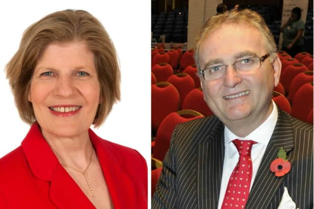 Sally Keeble and John Longworth - far right - are preparing to debate the pros and cons of remaining in the EU on June 15.