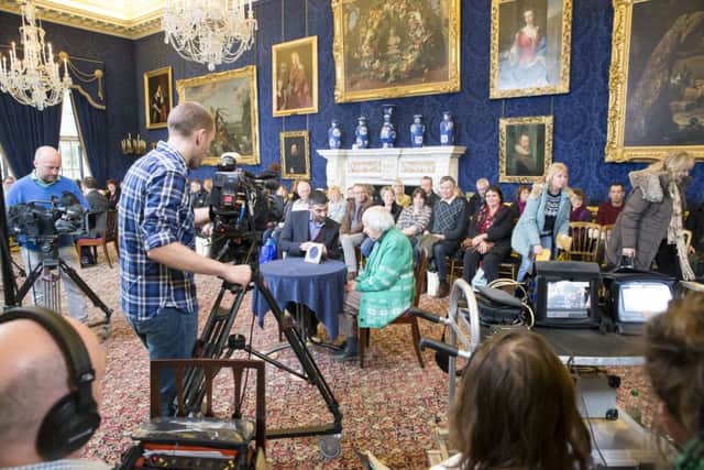 The television programme Flog it! recording a show at Althorp House.
 
Photos by Kelly Cooper NNL-160213-143645009