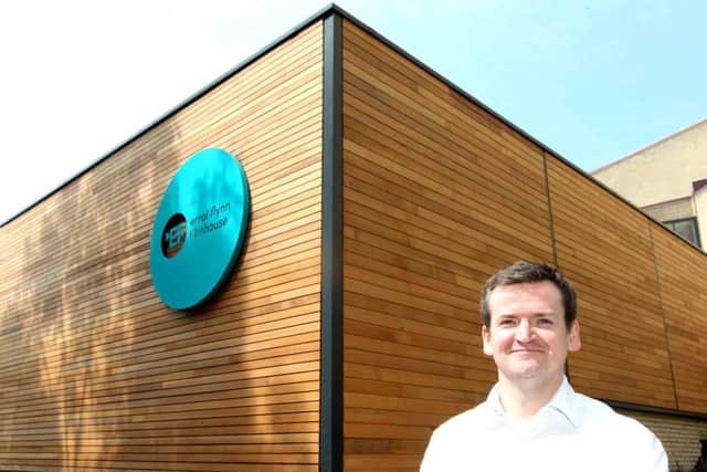 Martin Sutherland, chief executive of Royal & Derngate, outside the Royal & Derngate's cinema the Errol Flynn Filmhouse. ENGNNL00120130619123114