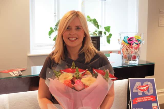 Receptionist and trainee dental nurse Sharne Chester