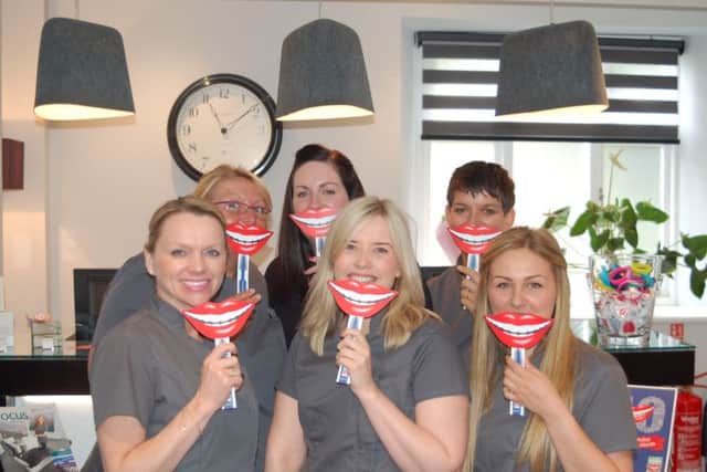Receptionist and trainee dental nurse Sharne Chester