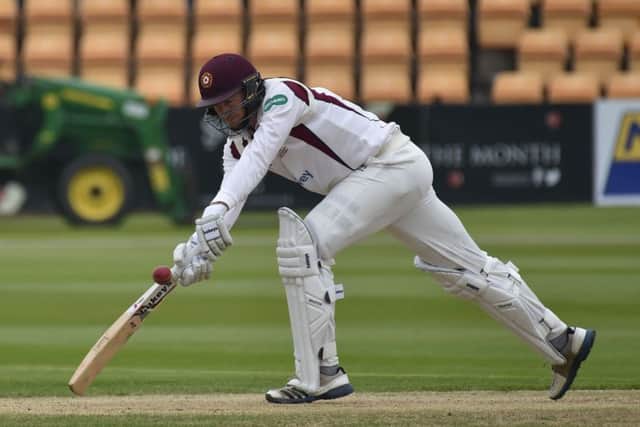 Richard Gleeson made an unbeaten 27 in Northants' first innings and took four for 105 in the Essex reply (picture: Dave Ikin)