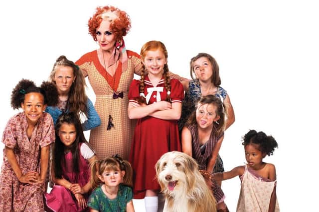 The cast of Annie