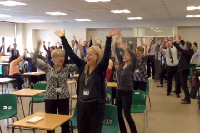 Teachers at Moulton School have made a leavers video for Year 11 students