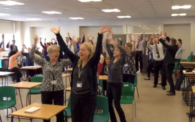 Teachers at Moulton School have made a leavers video for Year 11 students