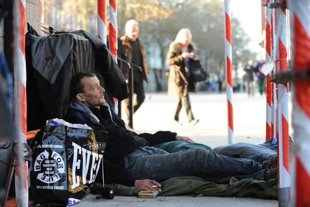 Northampton Borough Council has launched plans to reduce rough sleeping to zero by 2017. Picture posed.