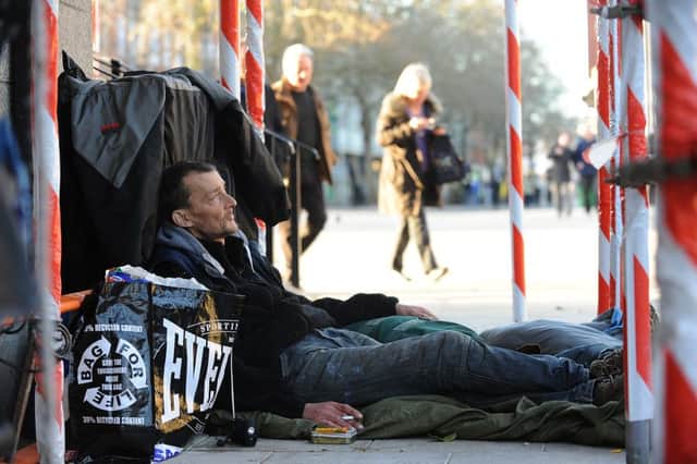 Northampton Borough Council has launched plans to reduce rough sleeping to zero by 2017. Picture posed.
