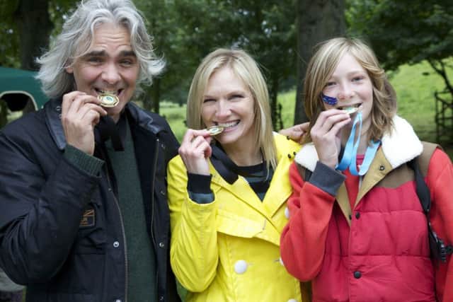 Jo Whiley and family
