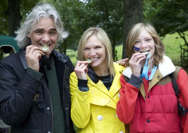 Jo Whiley and family