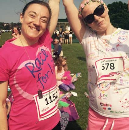 Leonie Heard was joined by 70 friends to take part in Race For Life in Northampton at the weekend