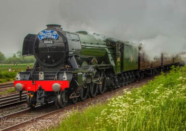 The Flying Scotsman in Wellingborough earlier this month
