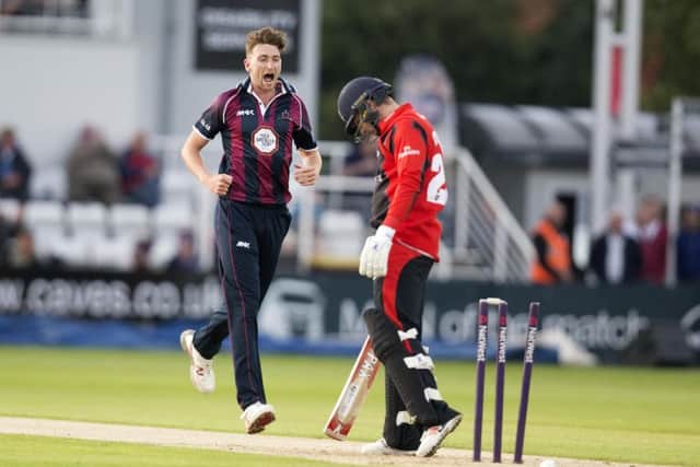 Richard Gleeson dismissed Mark Stoneman last Friday (picture: Kirsty Edmonds)