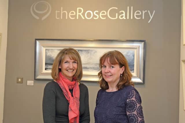 Owner of the Rose Gallery, Deborah Davey, pictured here, left, with Tracy Carpenter at the launch of Bell's new showroom in 2014