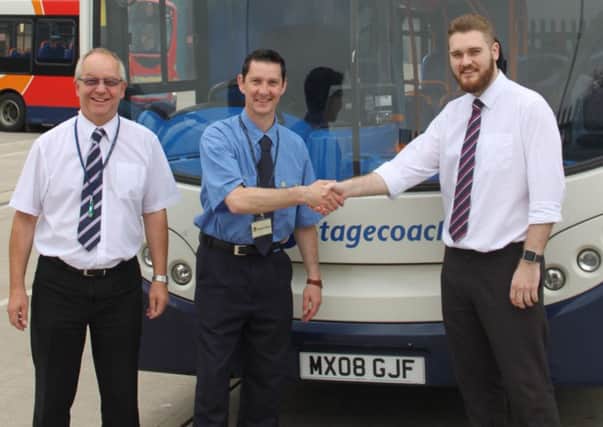 Dean Gambrill, Stagecoach's top eco bus driver at their  Northampton depot