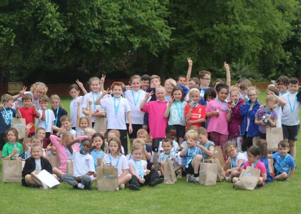 Mears Ashby school pupils and parents ran a Race For Life