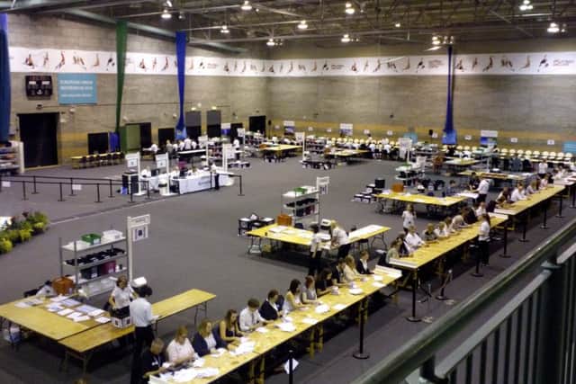 Kettering where the East Midlands' results were announced
