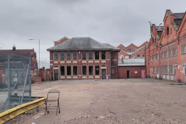 The former First Bus depot in St James was the site of a traveller emcampment on Tuesday.