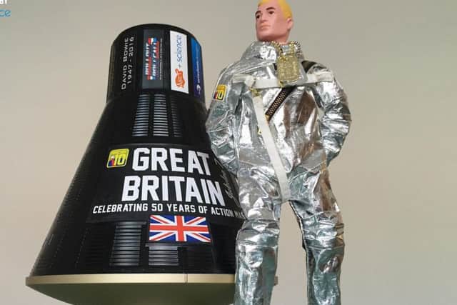 Major Tom - an Action Man sent to the stratosphere attached to a weather balloon - parachuted back to earth on Sunday evening. But he has not been seen since landing in Northamptonshire.