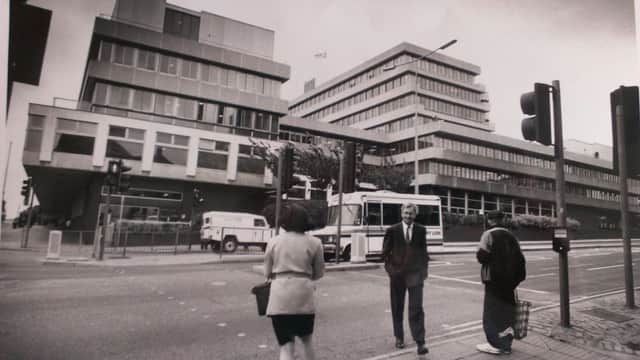 August 10, 1994 - A photo taken across the road from Barclaycard's Marefair offices. Sol Central now stands in its place.