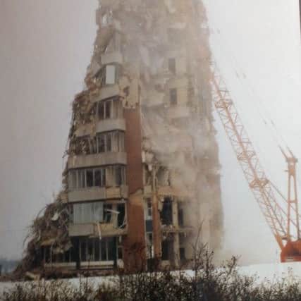 January 21 1996 - The Barclaycard clearing building in Gladstone Road is demolished.