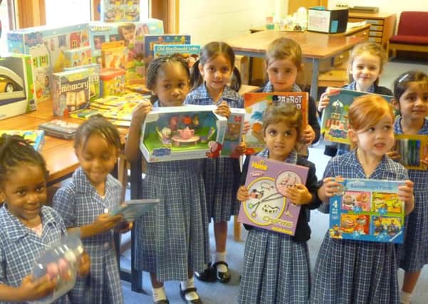 Northampton High School Nursery and Reception pupils raised money to buy toys and games for Paddinton Ward at Northampton General Hospital's children's ward