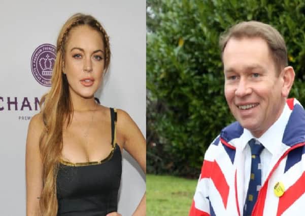 MP for Kettering Philip Hollobone has invited actress Lindsay Lohan to turn on the towns Christmas lights after her EU referendum outburst.