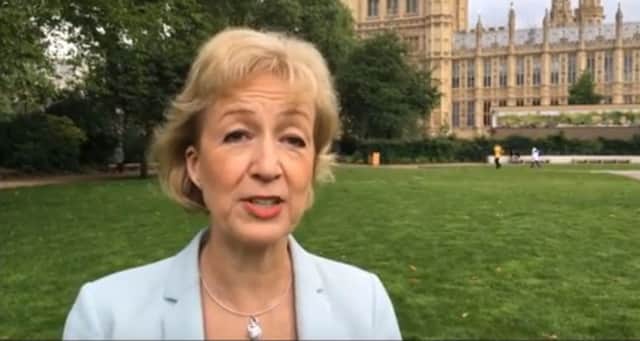 Andrea Leadsom launches her leadership camapign witha low-key Youtube clip.