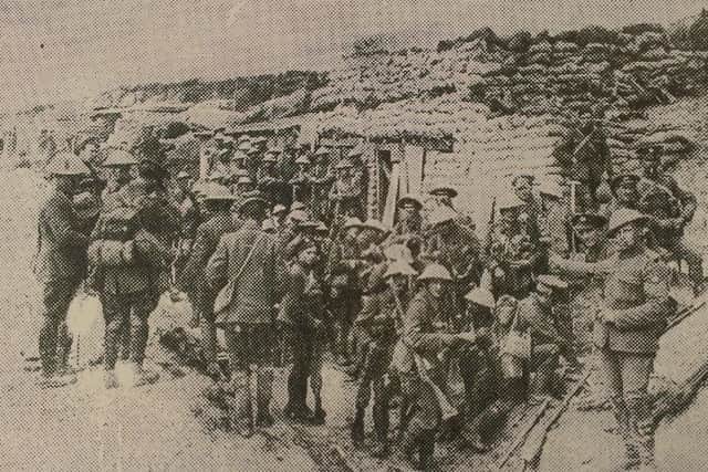 Preparing for the attack near Trones Wood