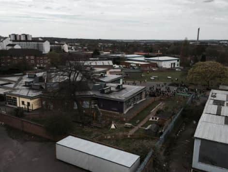 Castle Academy from the roof of the new school.