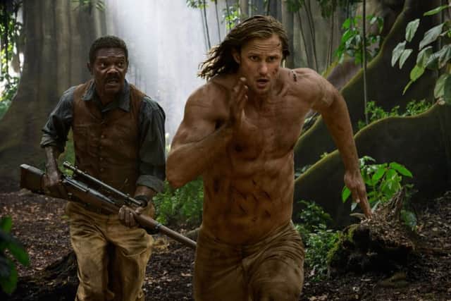 Samuel L Jackson and Alexander Skarsgard in Tarzan