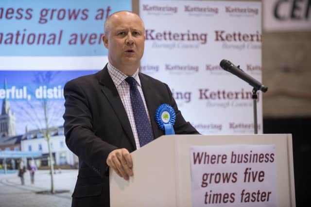 Northants Police and Crime Commissioner PCC elections, May 6, 2016. Kettering Conference Centre. Winner Stephen Mold, Conservatives.