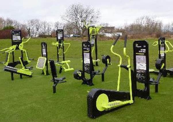 How the outdoor gym will look.
