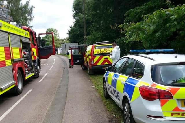 The scene in Weedon, from Ruralintervention @SdegrootDe