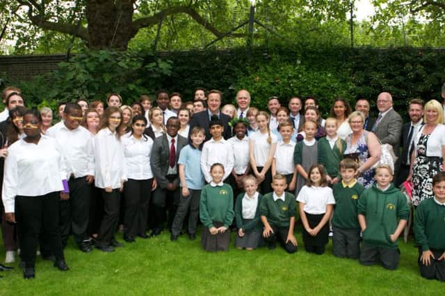 Lings Primary School pupils performed three scenes from a Midsummer Nights' Dream in the gardens of Number 10.